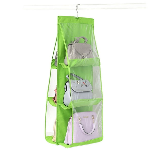 6 Pocket Purse Handbag Storage Bag Holder Closet Organizer Rack Hook Hanger 6 Pocket Purse Handbag Storage Bag Holder Closet Organizer Rack Hook Hanger